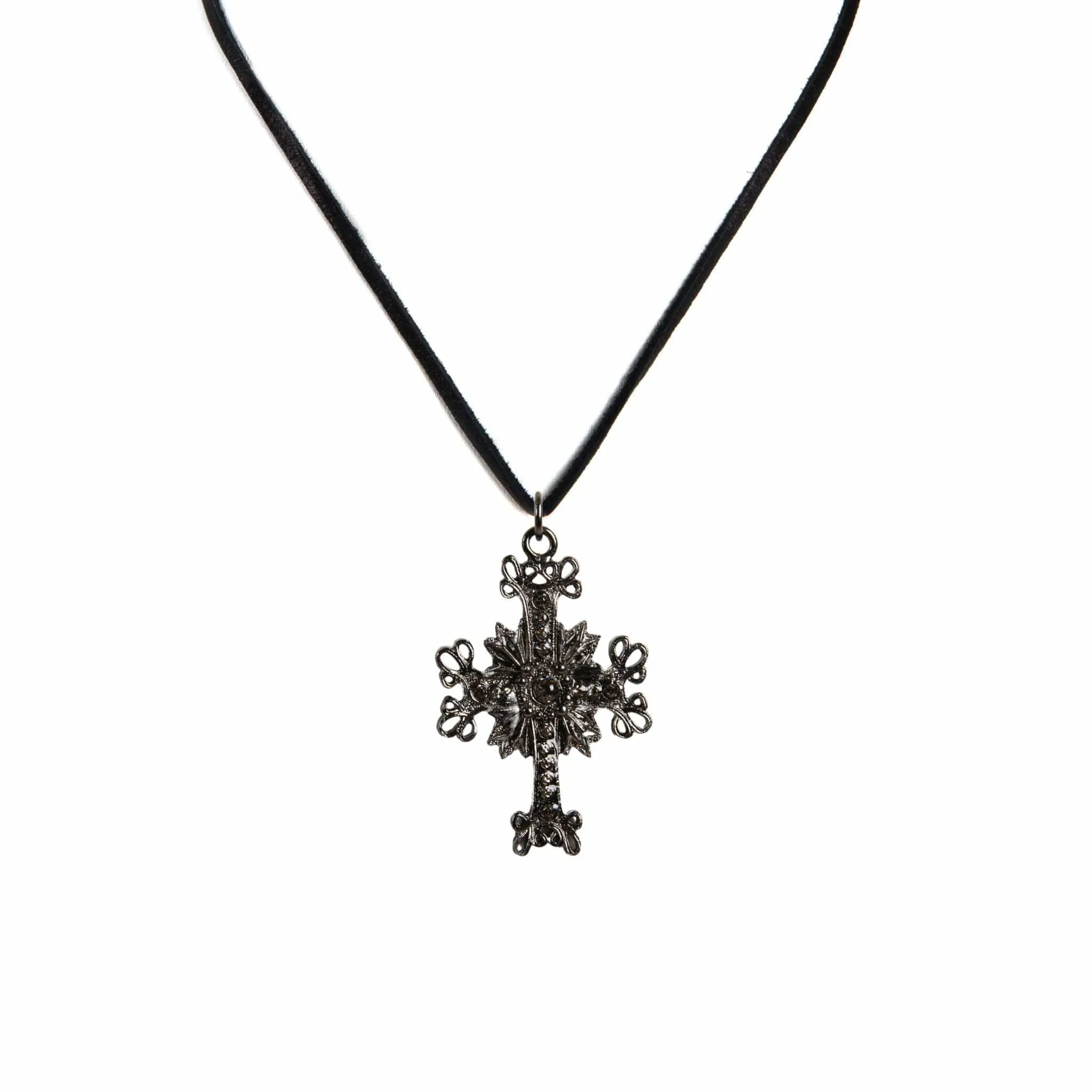 Electra Cross Charm Necklace