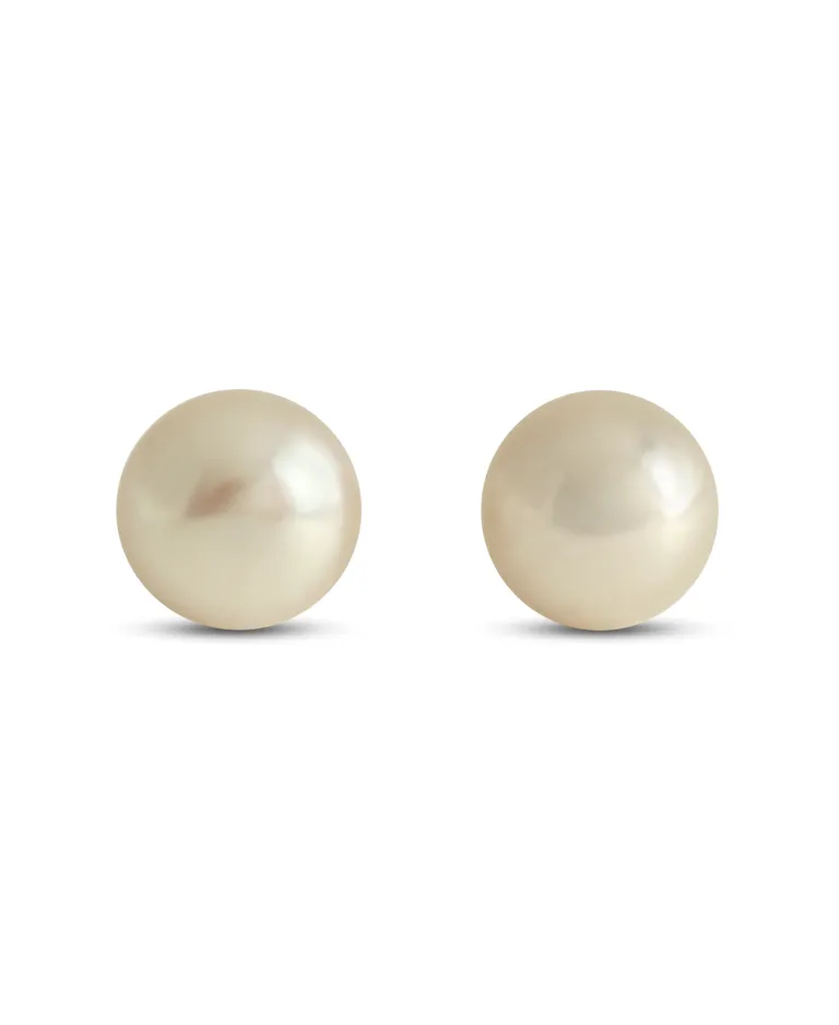 Elegant Pink Pearl 8mm Stud Earrings