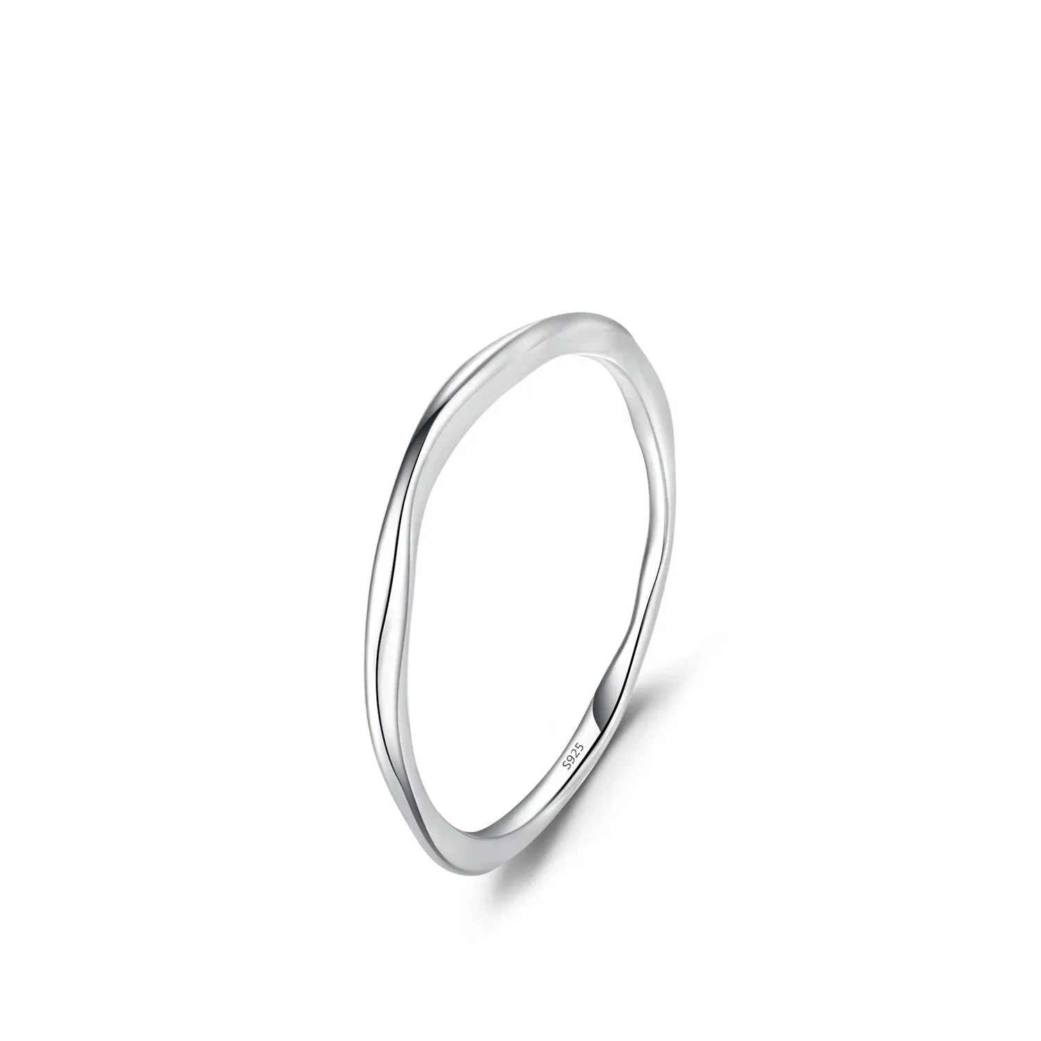 Elegant Wave Geometric Stackable Rings