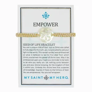 Empower Seed of Life Bracelet (BR00066-G-114)