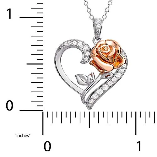 Enchanted Rose Heart Necklace