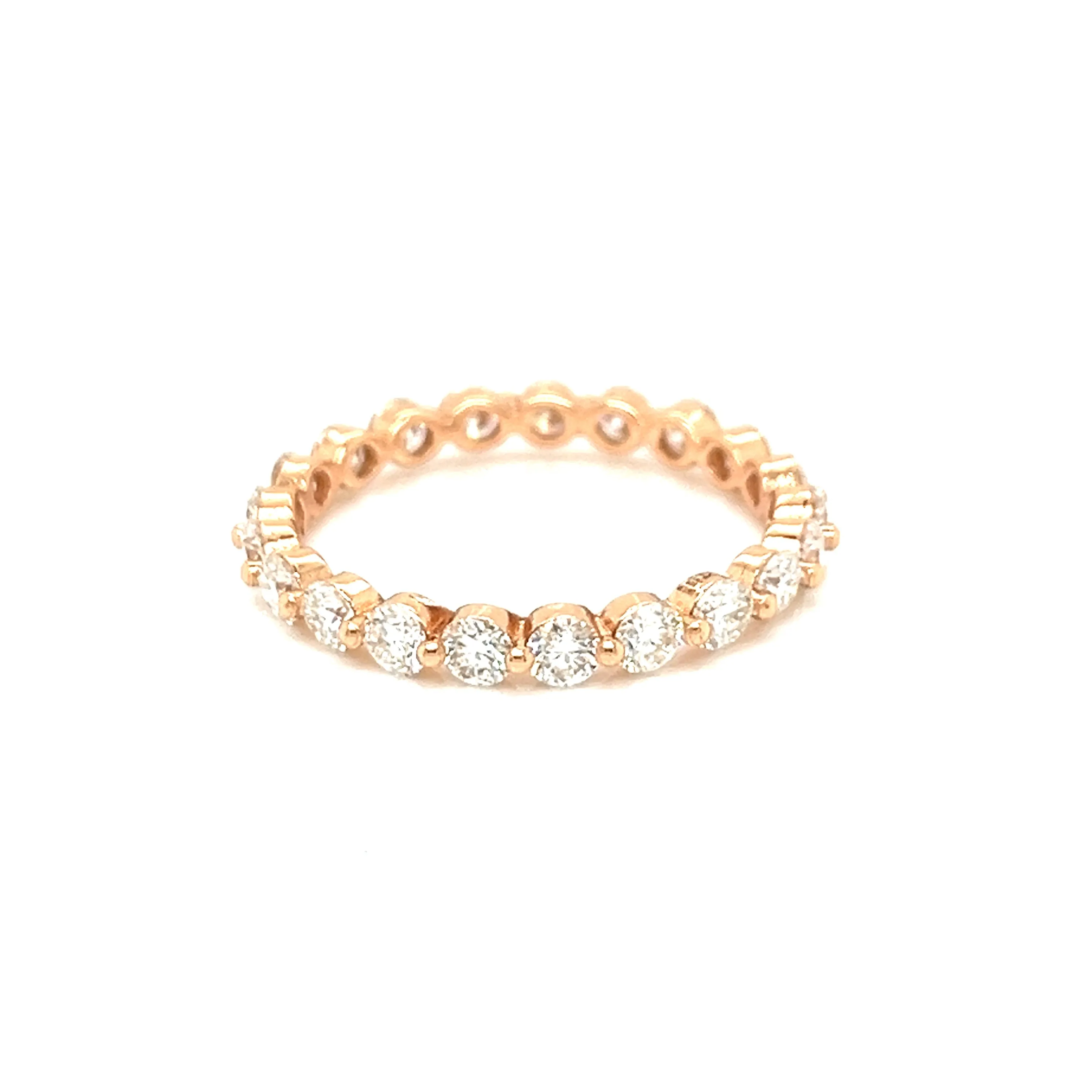Eternal Charm Lab-Created Moissanite Silver Eternity Band Ring - M103529