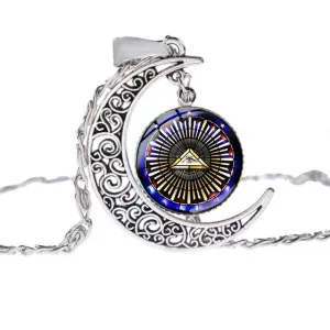 Eye Of Providence Necklace - Moon Shaped