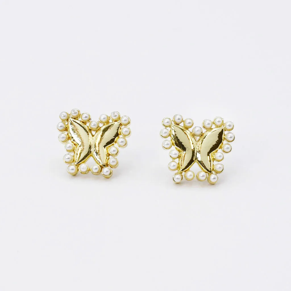 Fairy Pearls Stud Earrings by Treasure Jewels