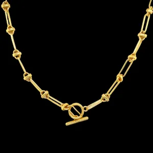 Fancy Oval Link Italiana Sterling Necklace - C503749