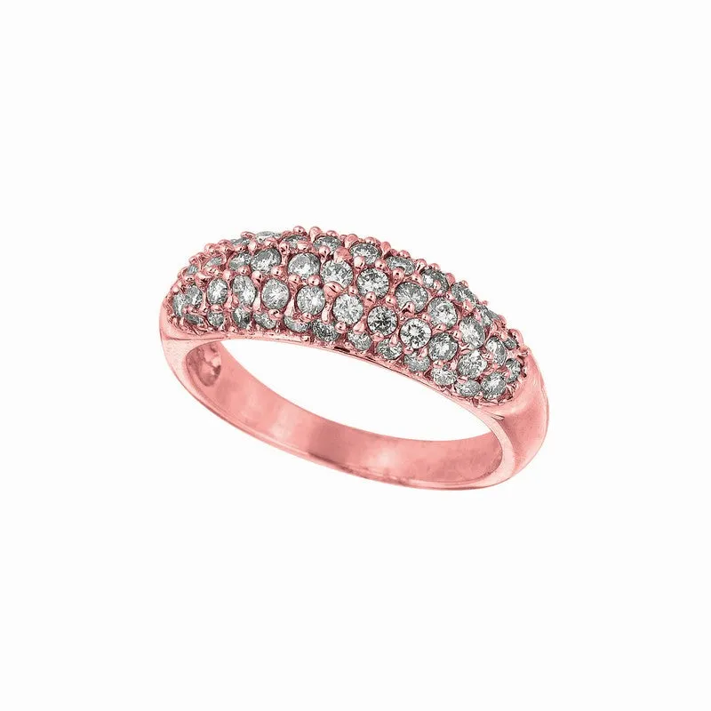 FANCY ROSE GOLD DIAMOND RING 14K GOLD (1.03 CTW)