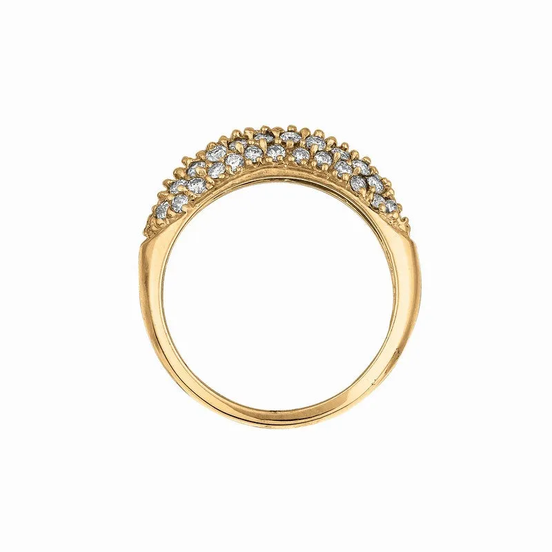 FANCY ROSE GOLD DIAMOND RING 14K GOLD (1.03 CTW)