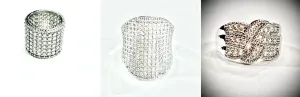 Faux Diamond Rings