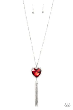 Finding My Forever Red Paparazzi Necklace