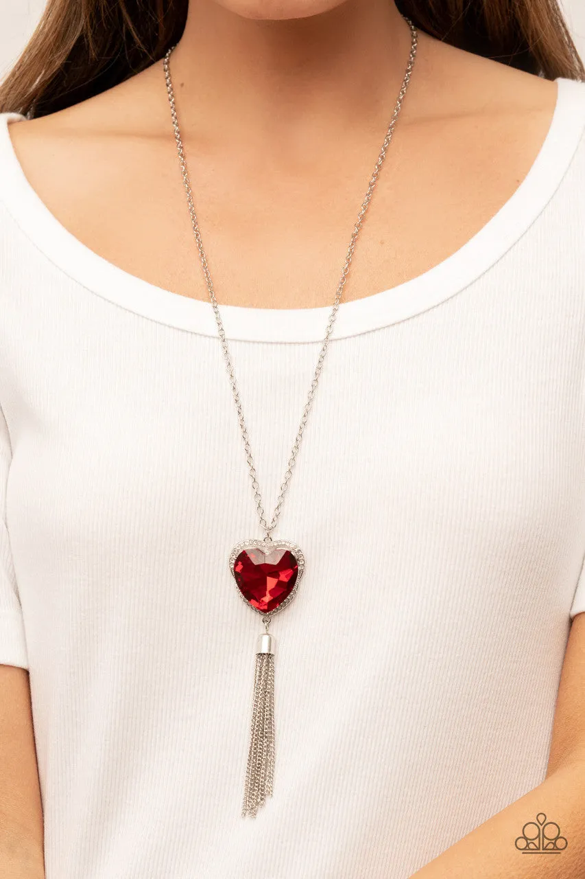 Finding My Forever Red Paparazzi Necklace