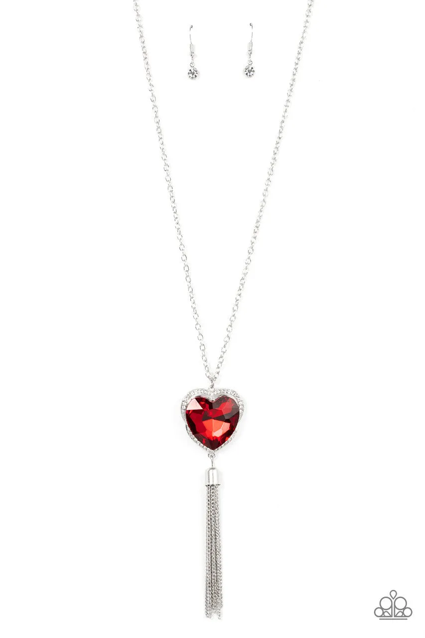 Finding My Forever Red Paparazzi Necklace