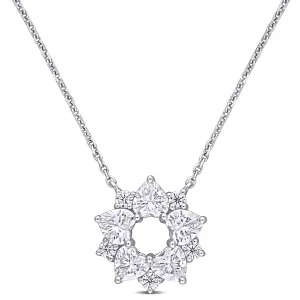 Flower Necklace - Moissanite