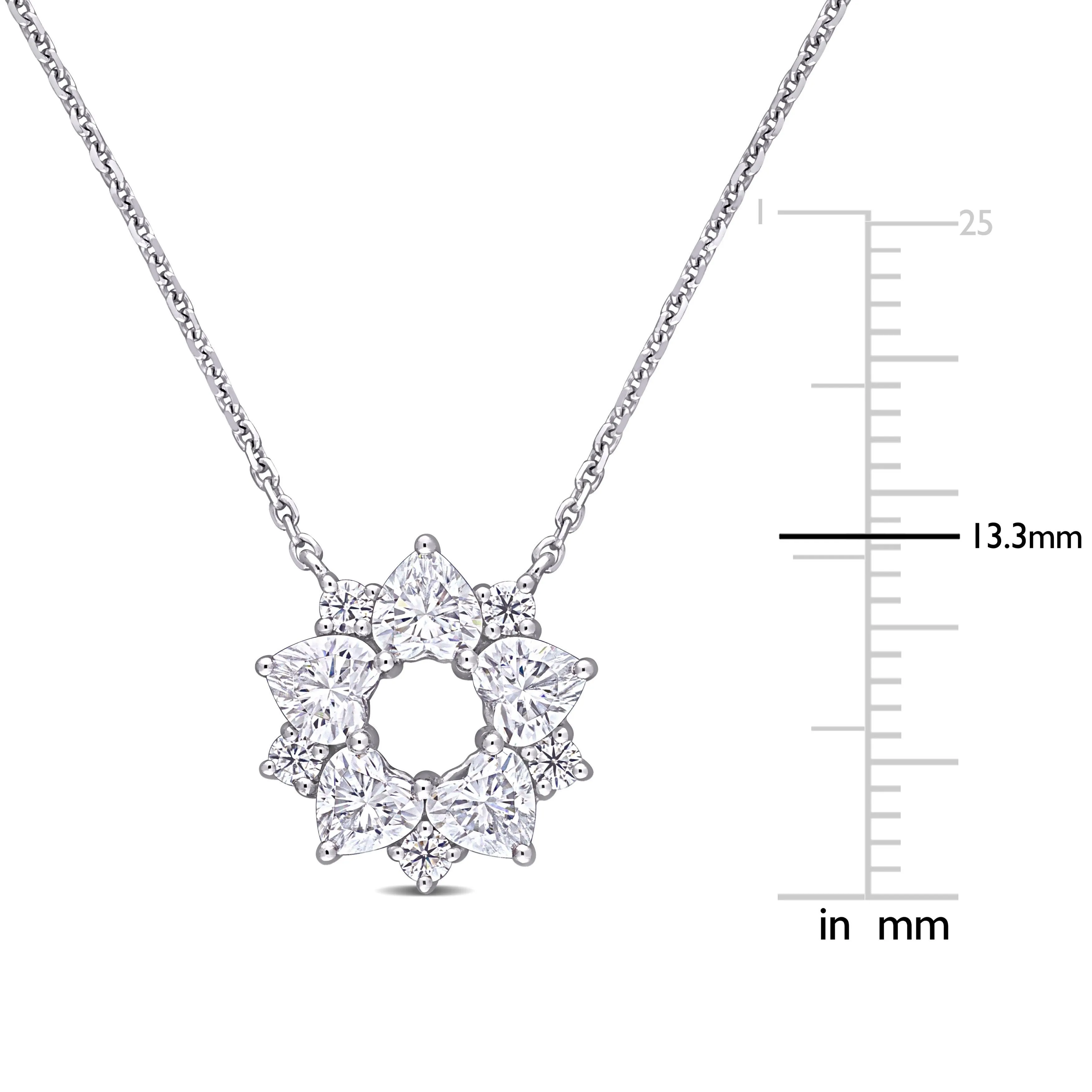 Flower Necklace - Moissanite