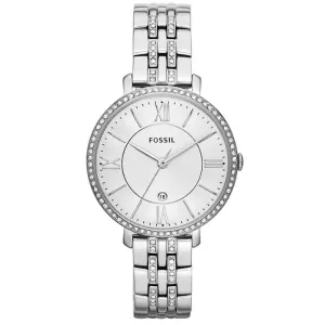Fossil Jacqueline Silver Stainless Steel Silver Dial Quartz Watch for Ladies - ES3545