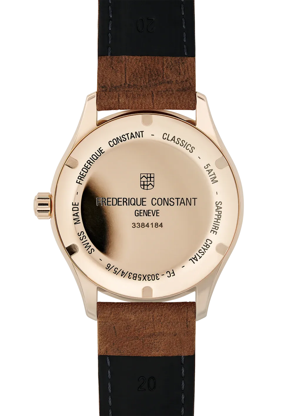 FREDERIQUE CONSTANT CLASSICS INDEX AUTOMATIC SILVER DIAL RG PLATED