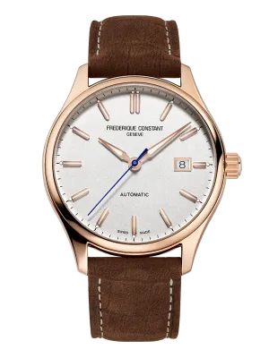 FREDERIQUE CONSTANT CLASSICS INDEX AUTOMATIC SILVER DIAL RG PLATED