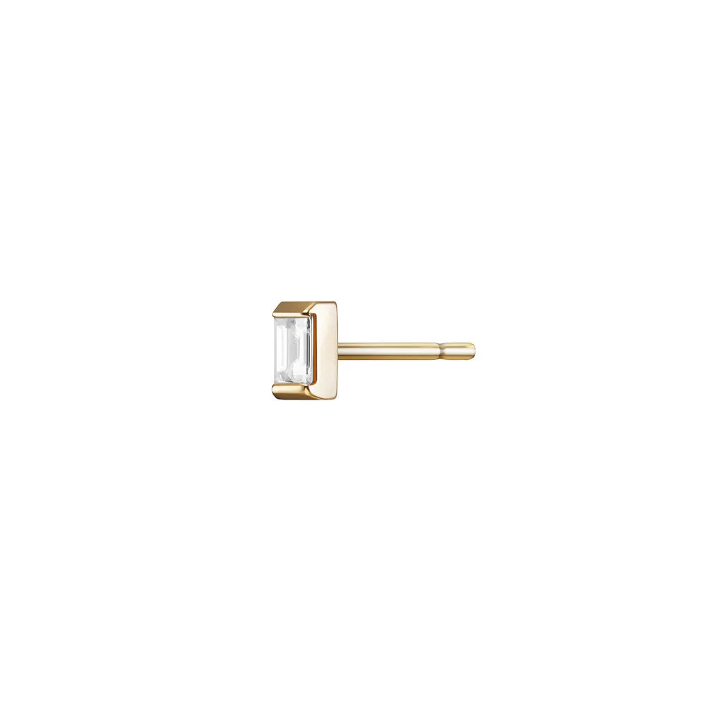 Gaia Stud | White Diamond