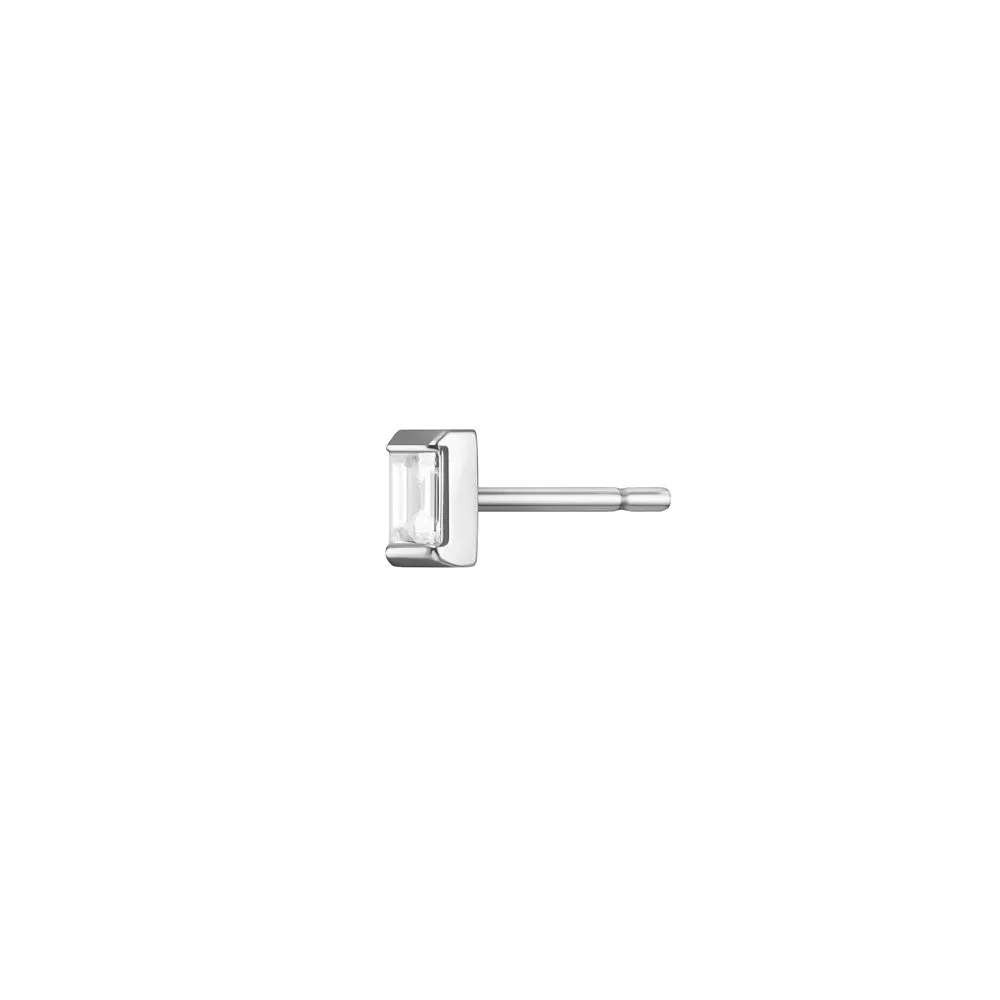 Gaia Stud | White Diamond