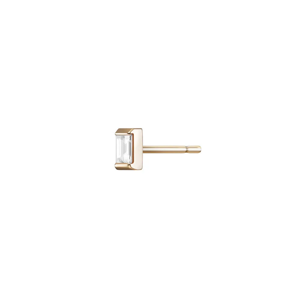 Gaia Stud | White Diamond