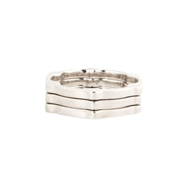 Gear Band | White Gold
