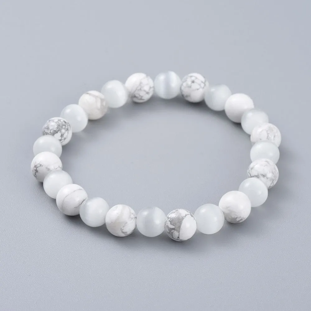 Gemstone & Cat Eye Bracelet