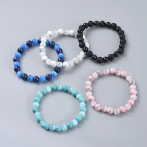 Gemstone & Cat Eye Bracelet