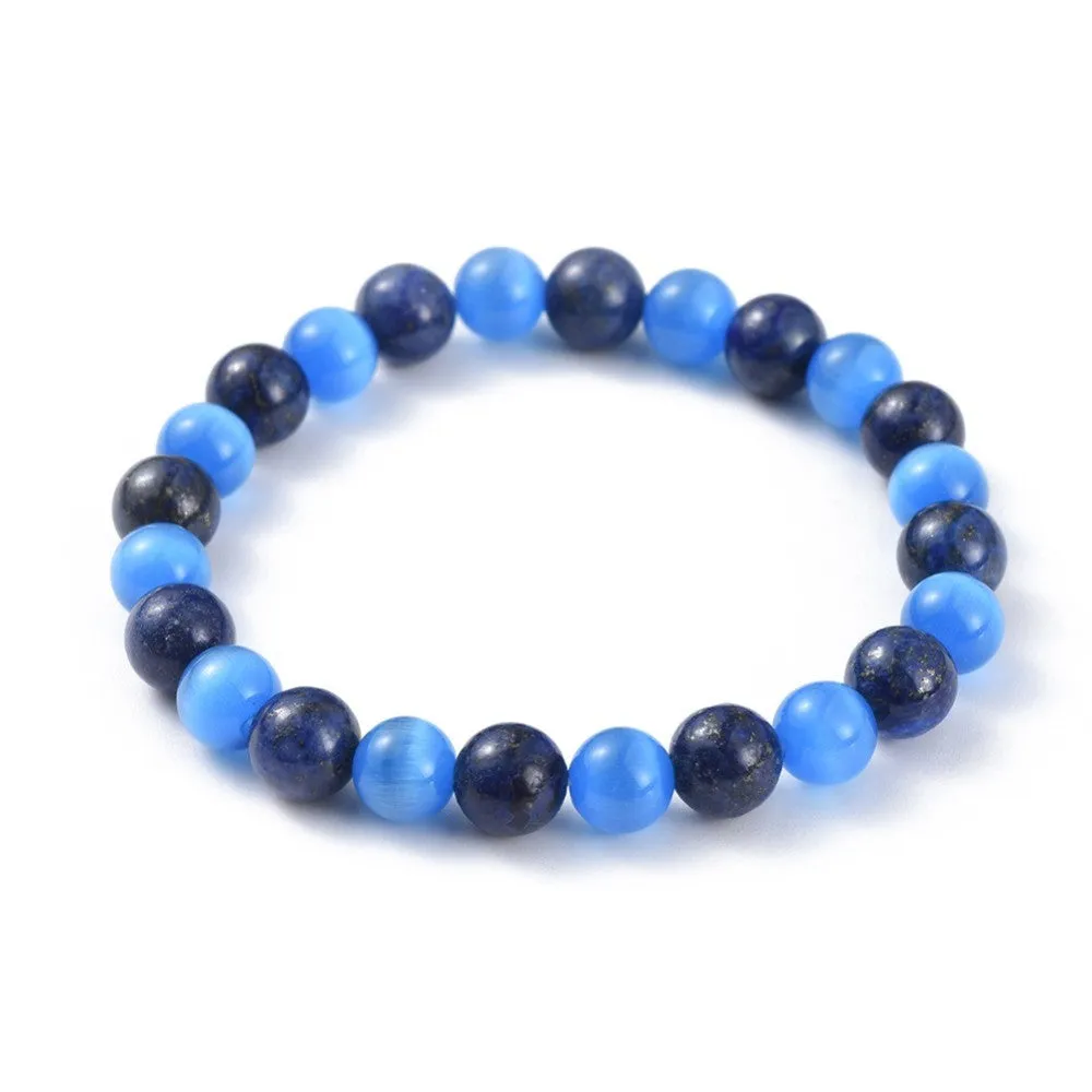 Gemstone & Cat Eye Bracelet