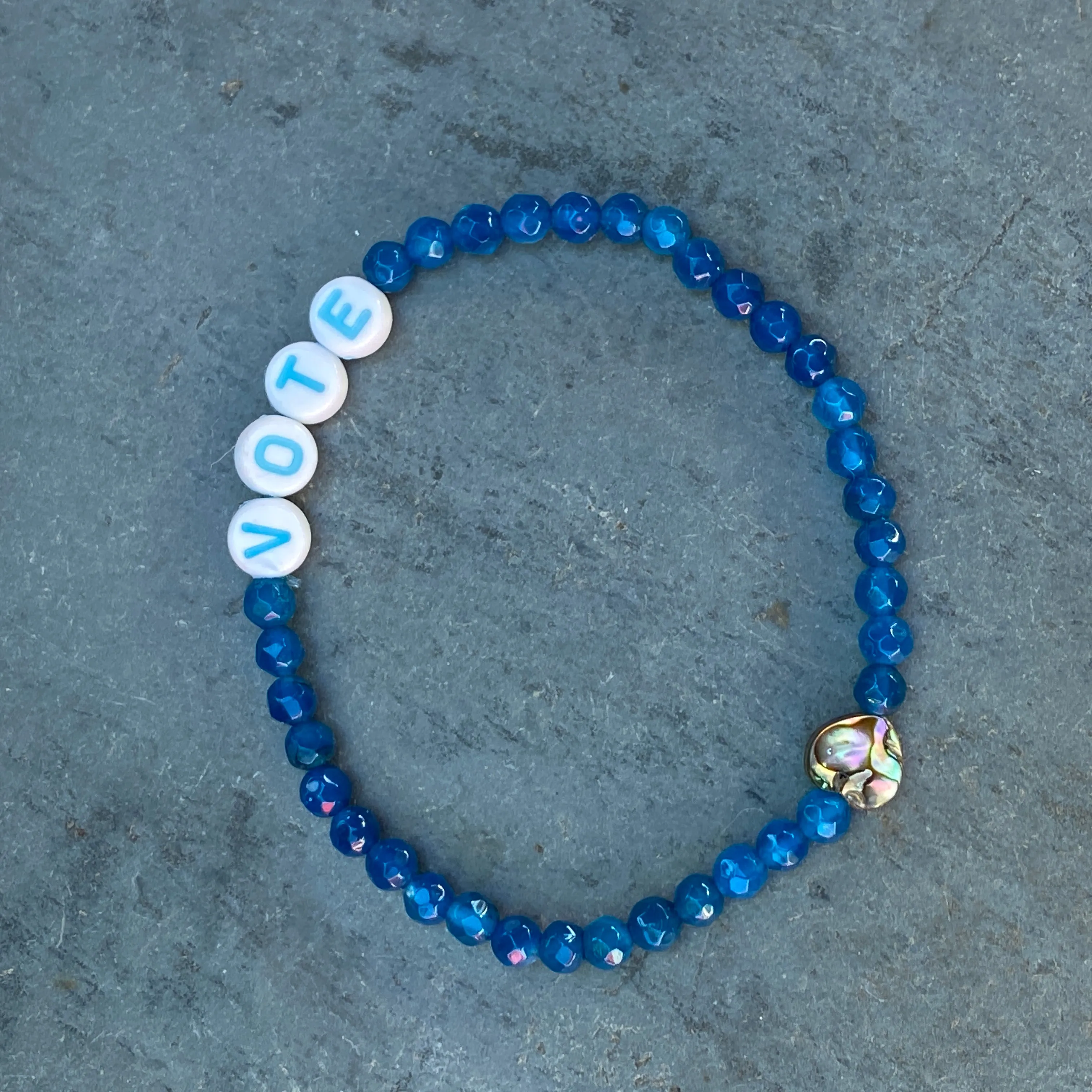 Genuine Gemstone VOTE bracelets