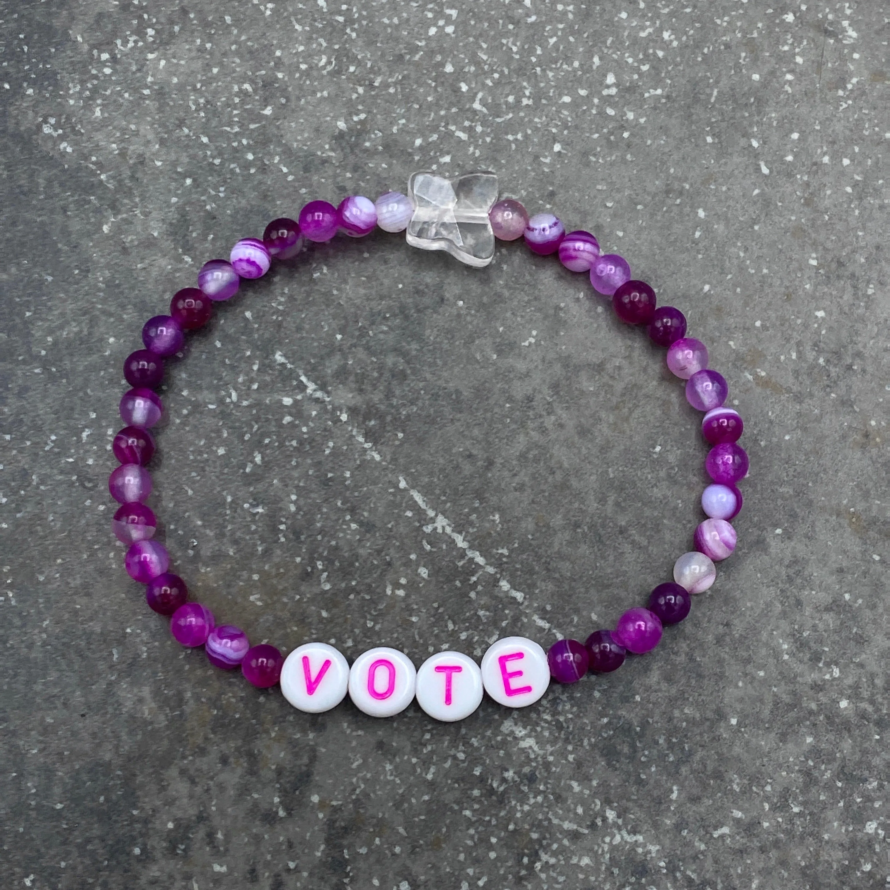 Genuine Gemstone VOTE bracelets