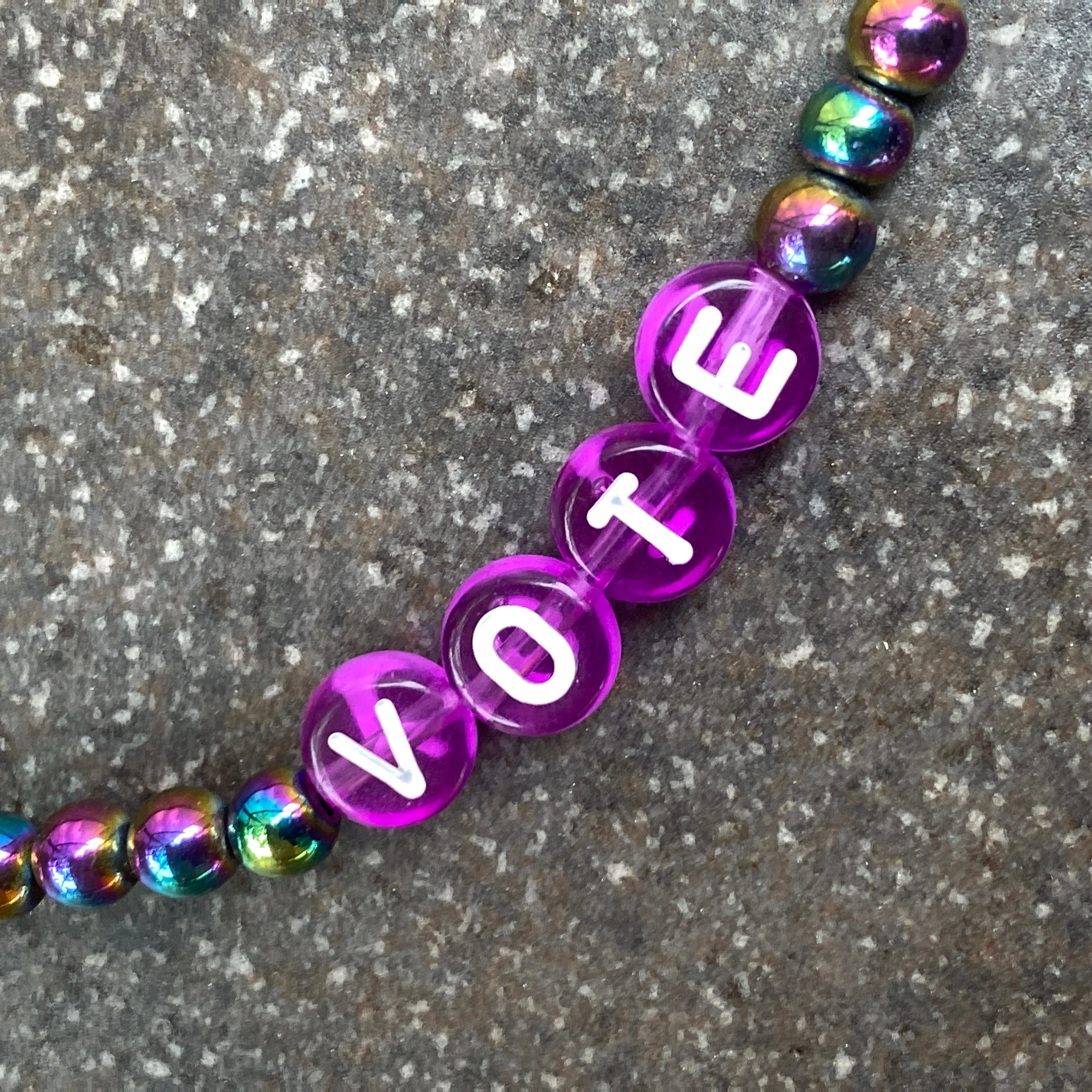 Genuine Gemstone VOTE bracelets