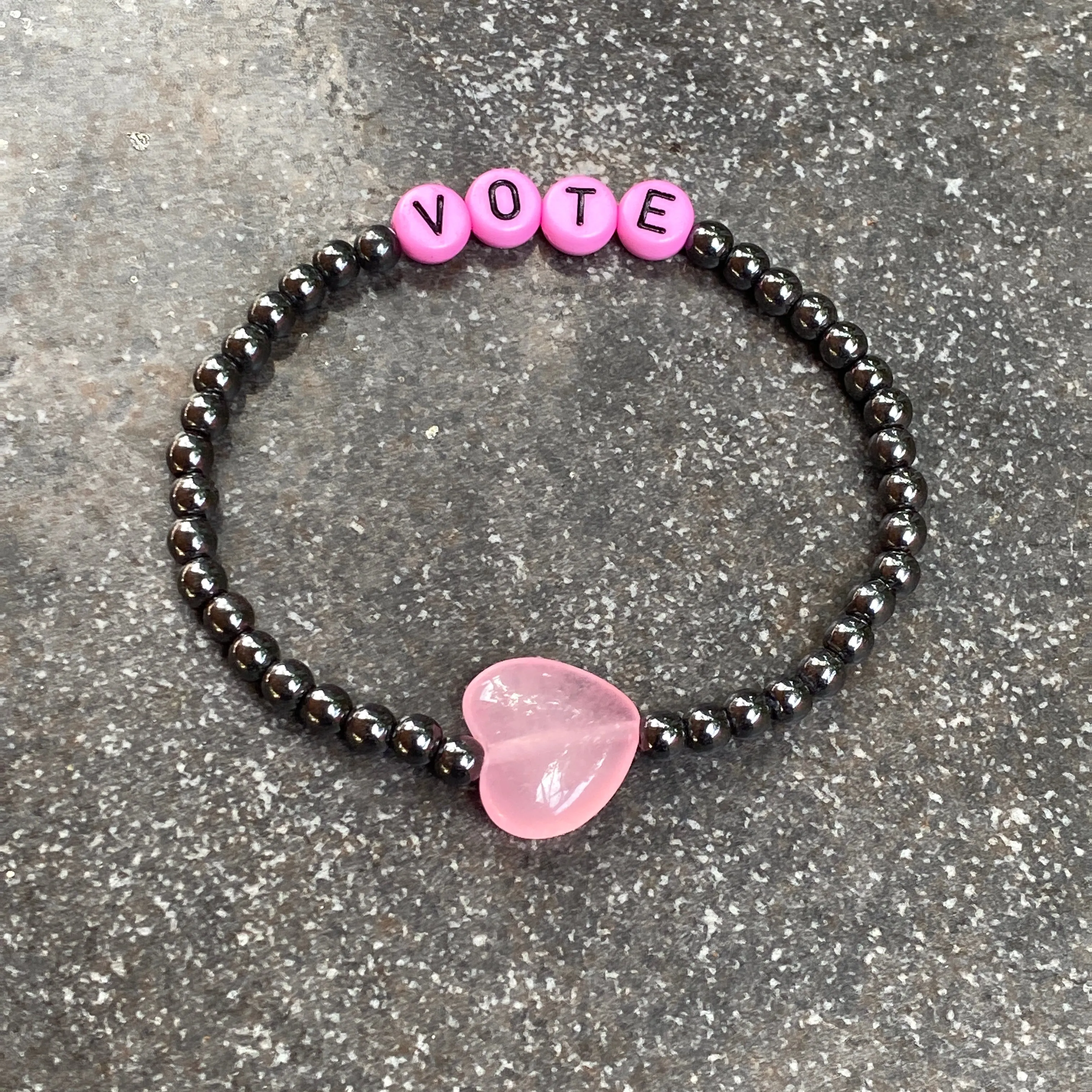 Genuine Gemstone VOTE bracelets
