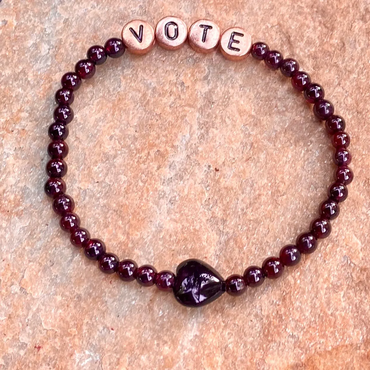 Genuine Gemstone VOTE bracelets
