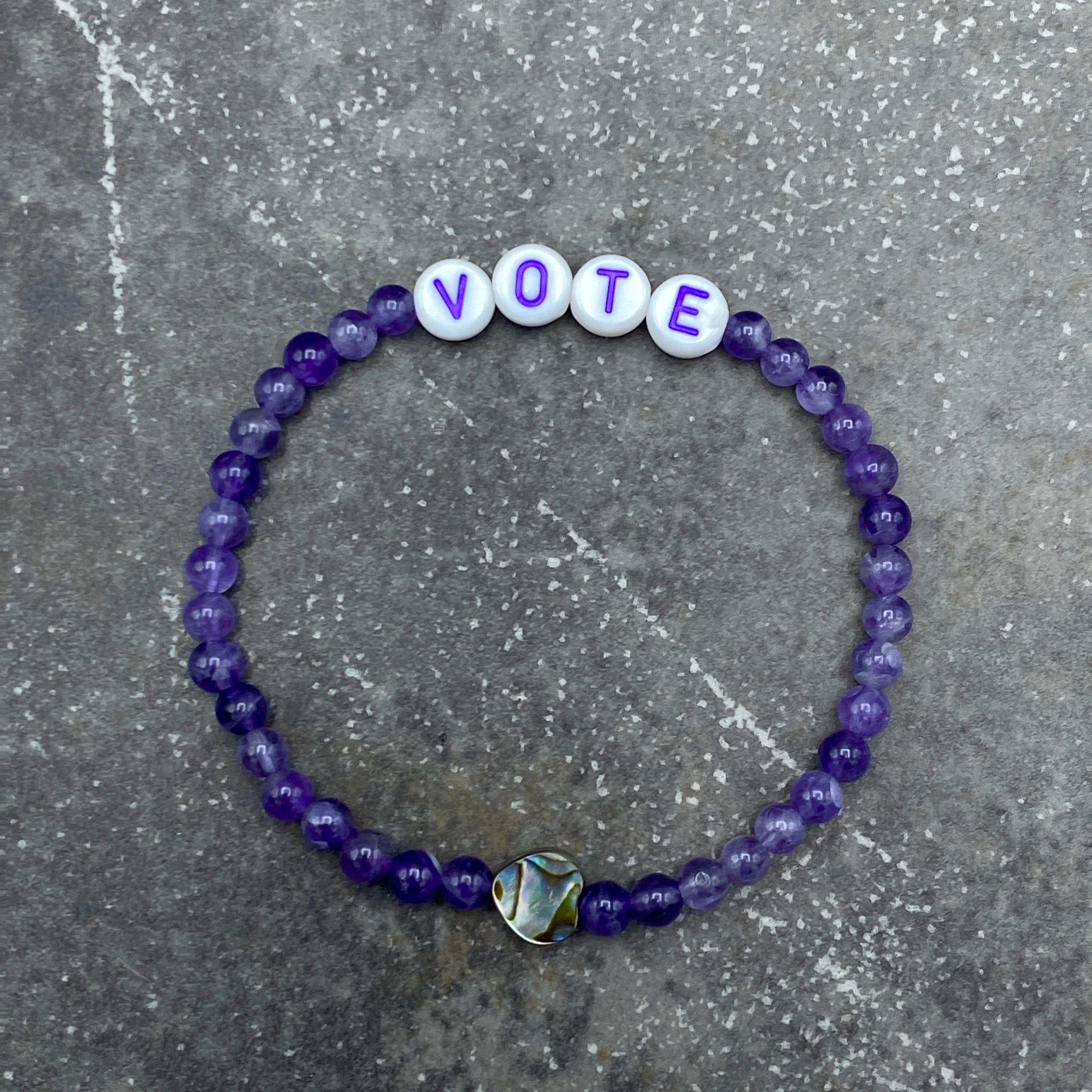 Genuine Gemstone VOTE bracelets