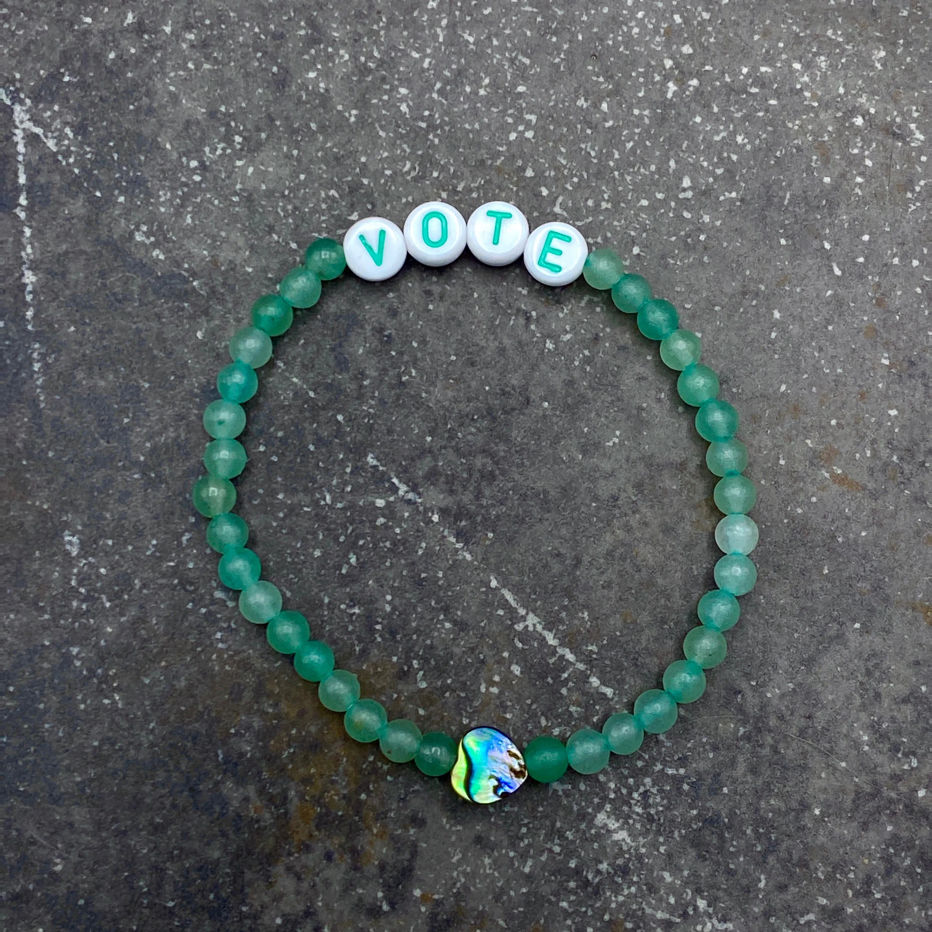 Genuine Gemstone VOTE bracelets