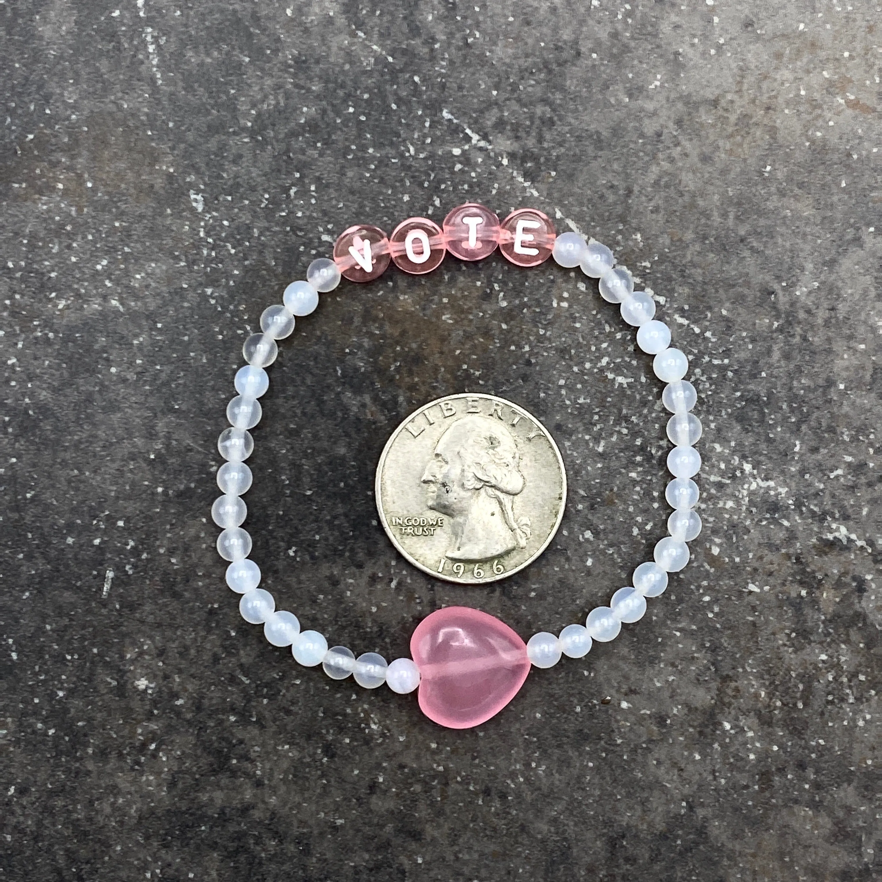 Genuine Gemstone VOTE bracelets