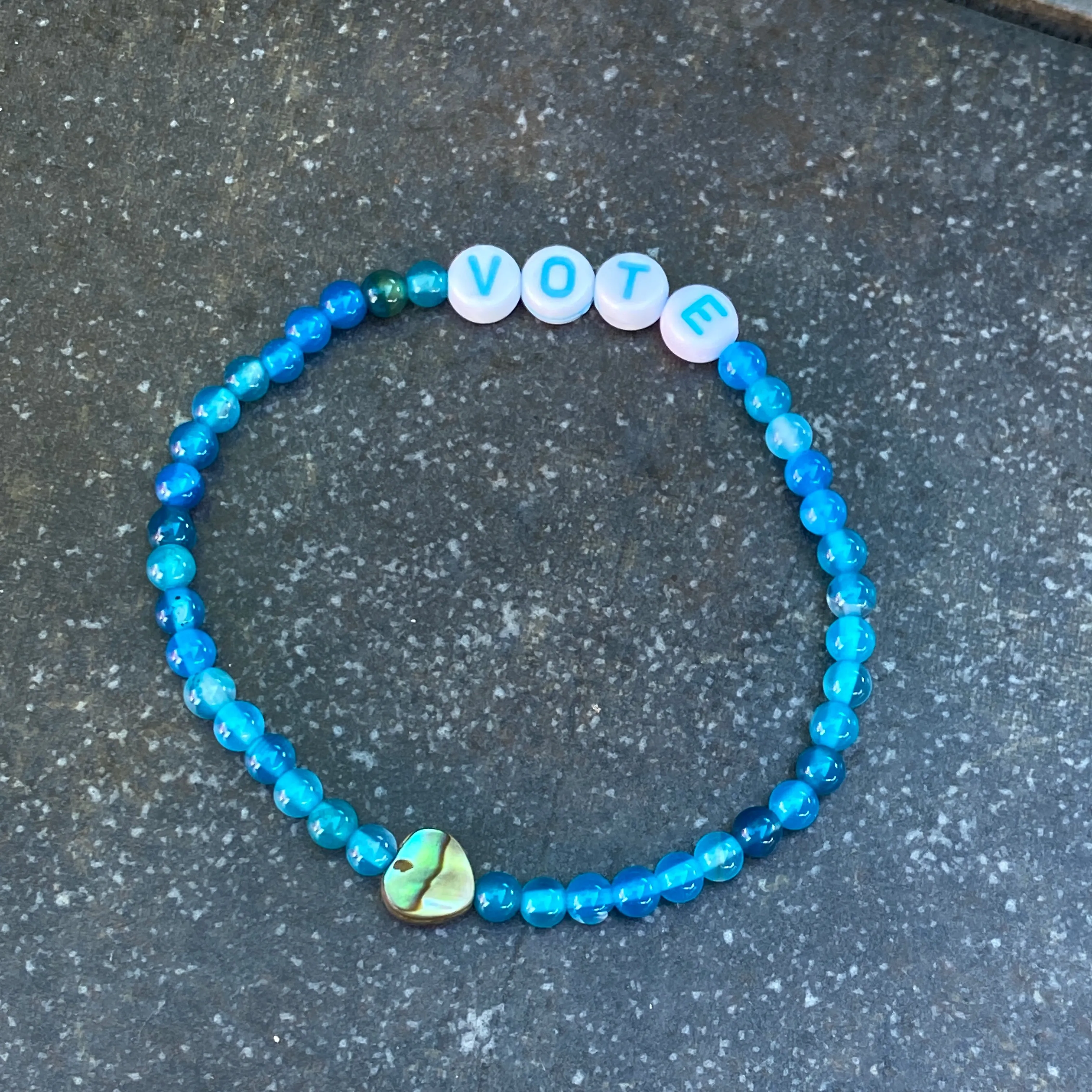 Genuine Gemstone VOTE bracelets