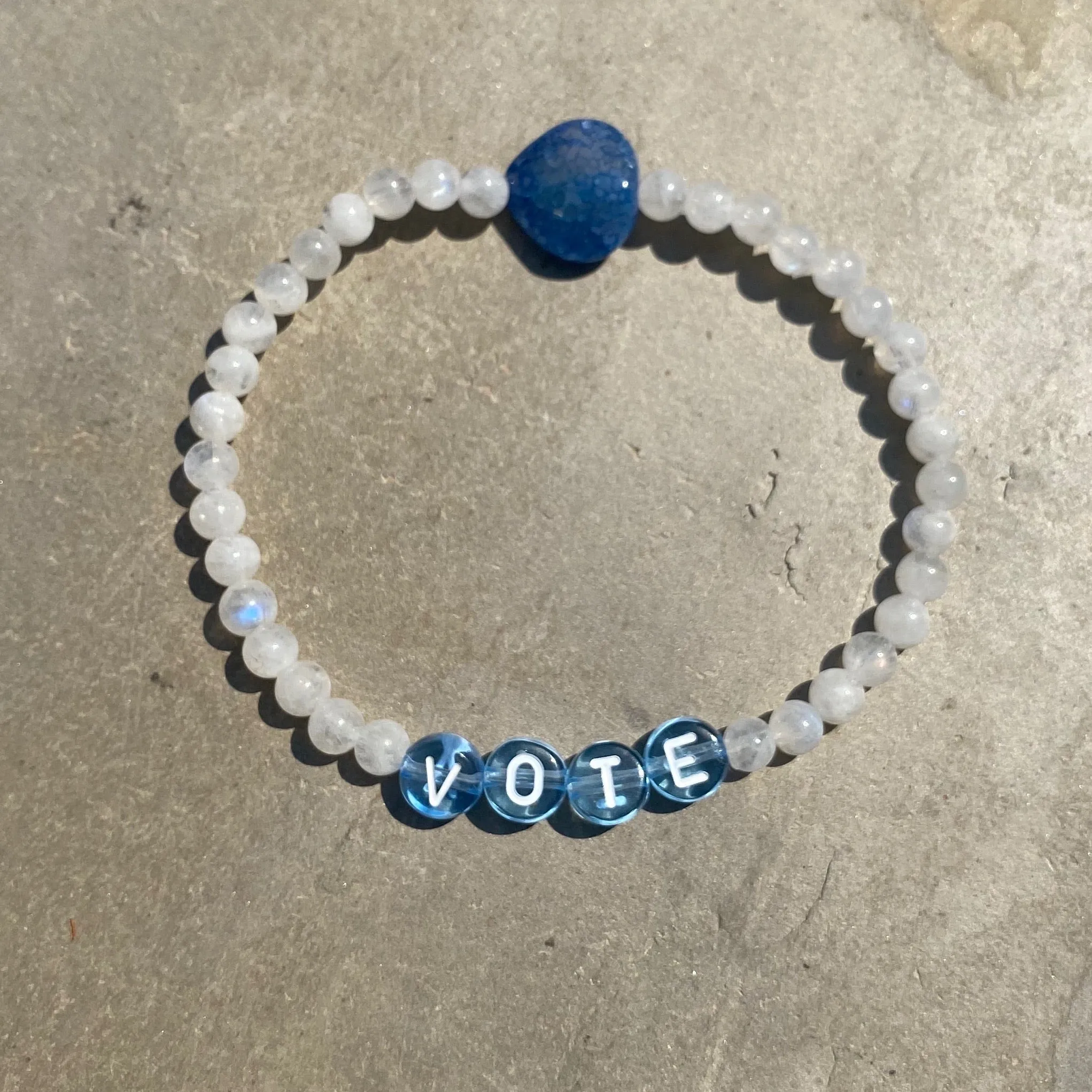 Genuine Gemstone VOTE bracelets