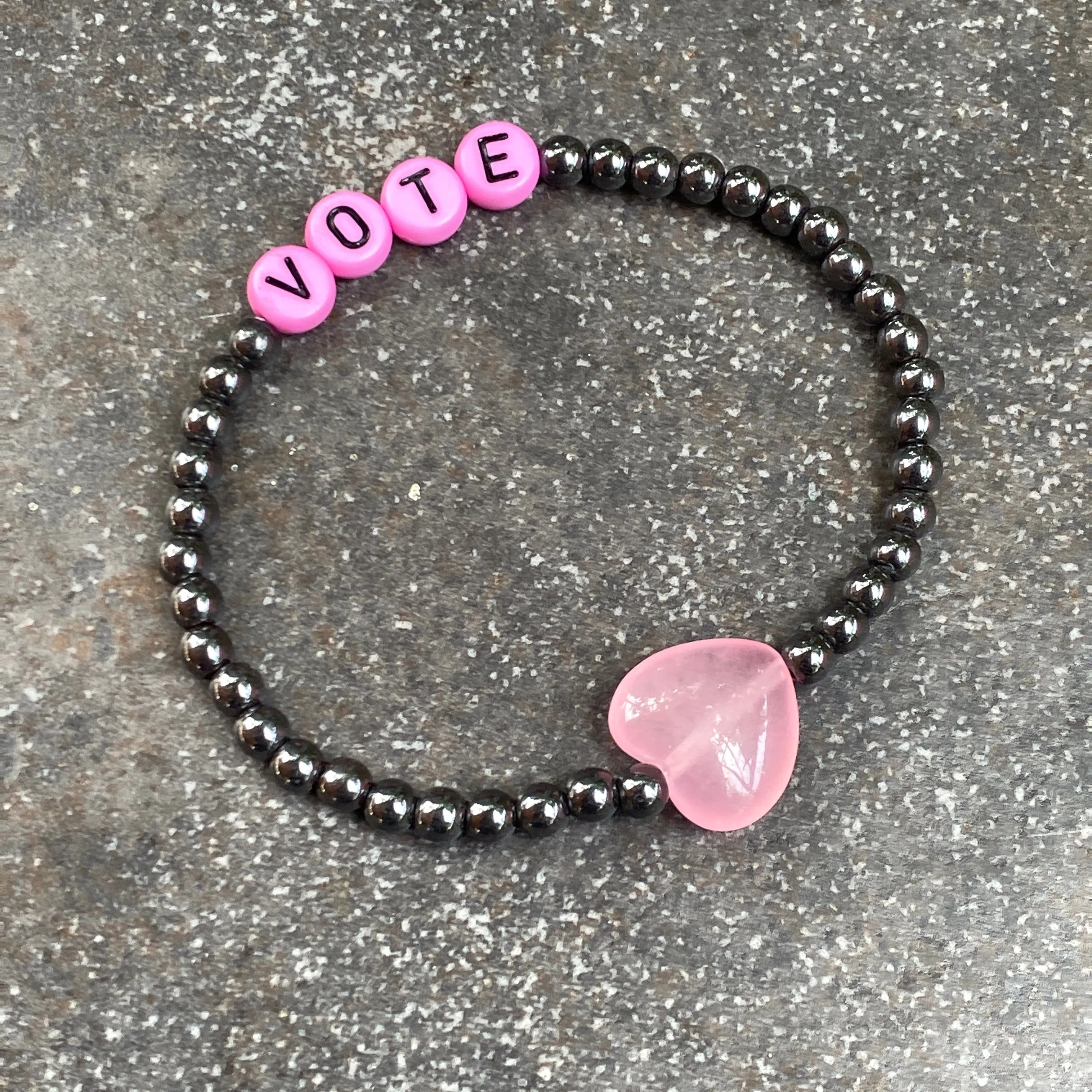 Genuine Gemstone VOTE bracelets