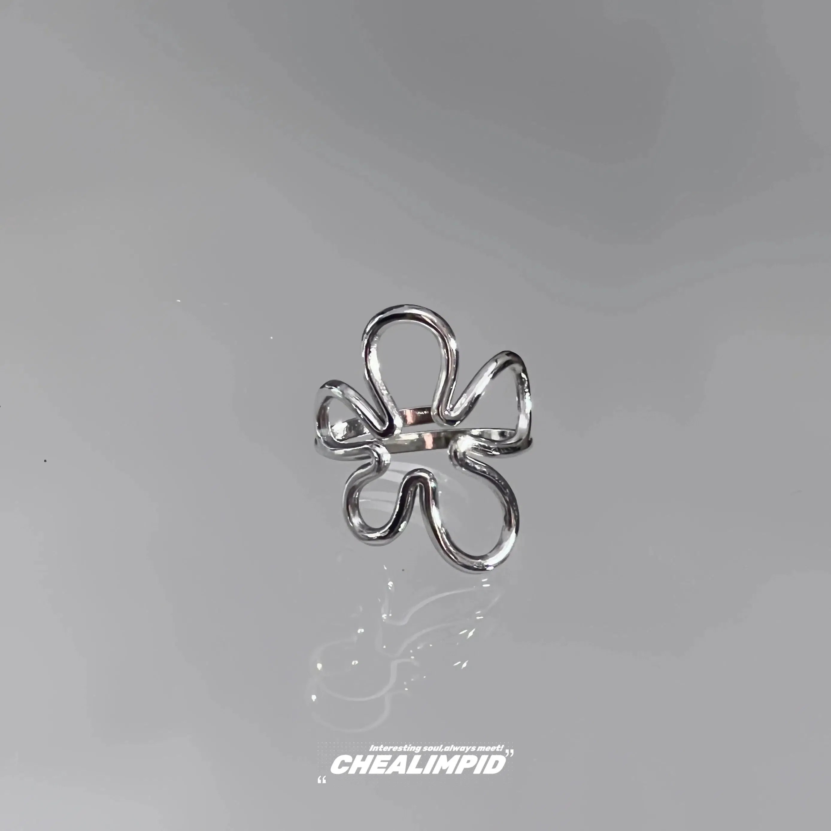 Geometric Metal Ring