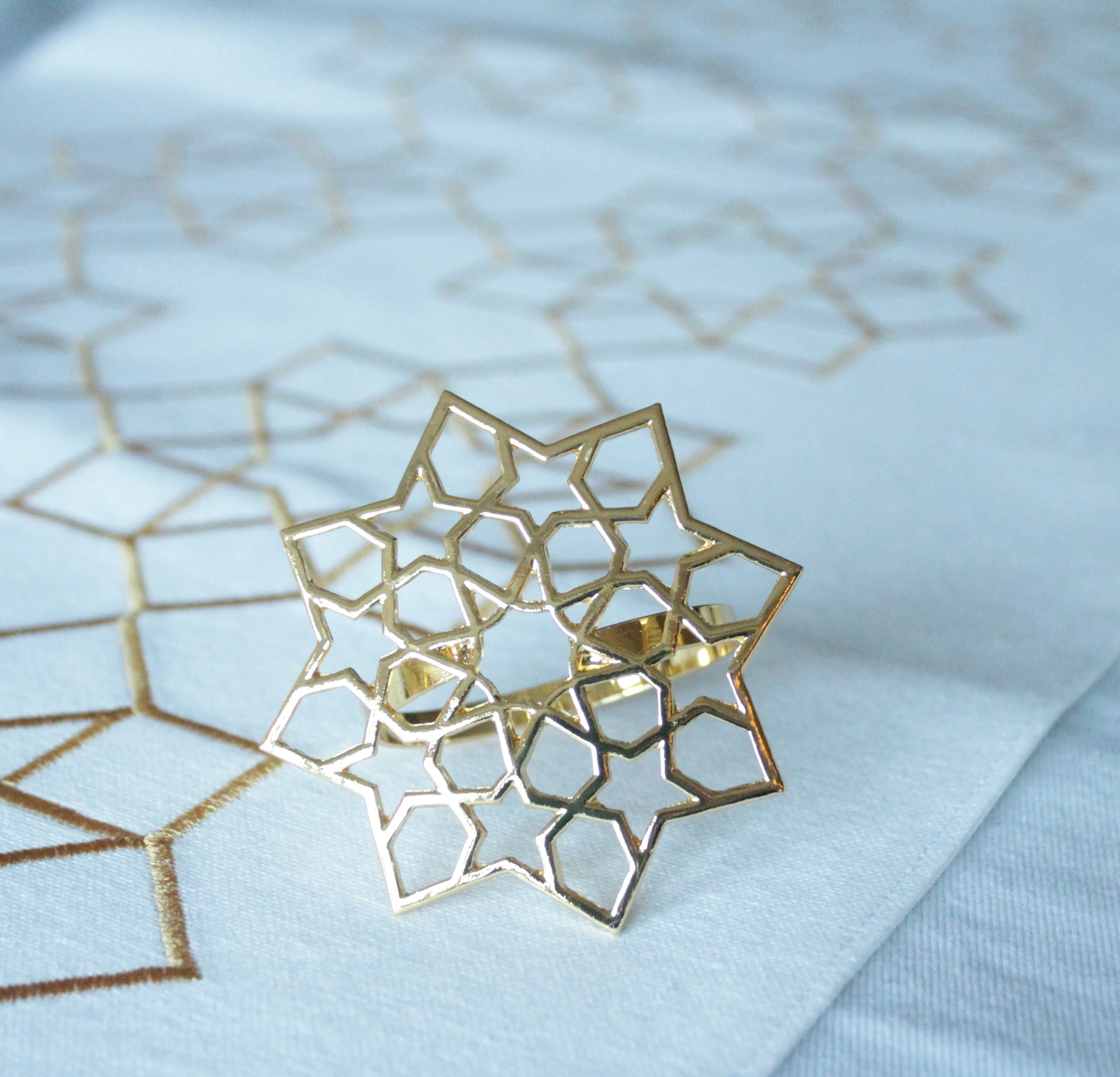 Geometric Napkin Rings