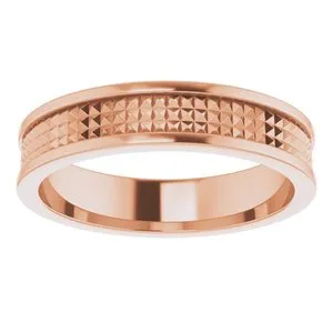 Geometric Pyramid Band 51825 - 5 mm