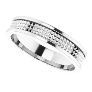 Geometric Pyramid Band 51825 - 5 mm