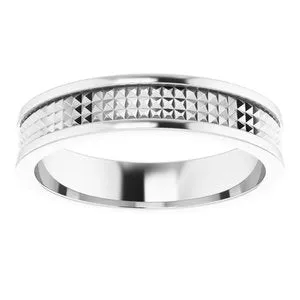 Geometric Pyramid Band 51825 - 5 mm