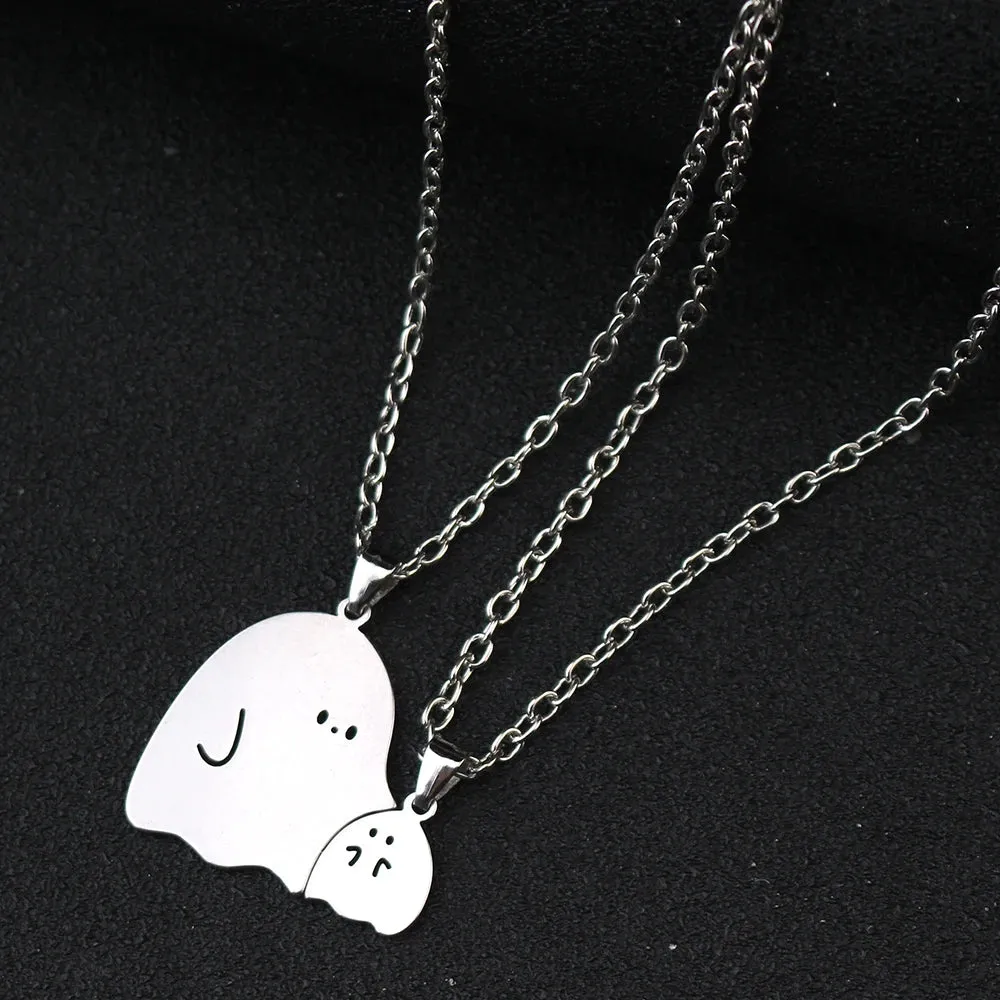 Ghost & Monster Couple Necklaces