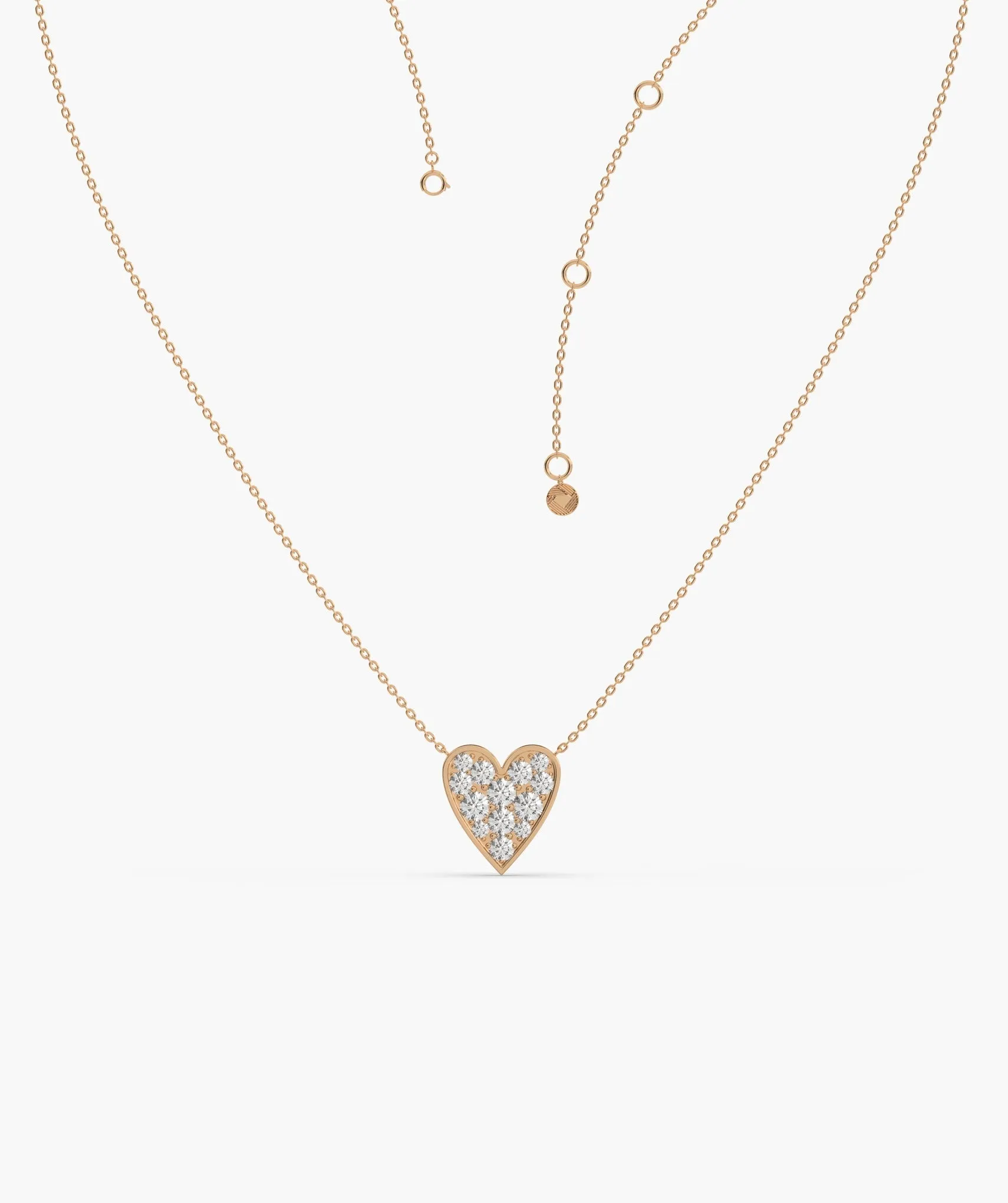 Gleaming Love Heart Necklace