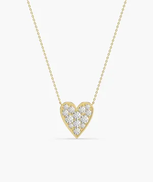 Gleaming Love Heart Necklace