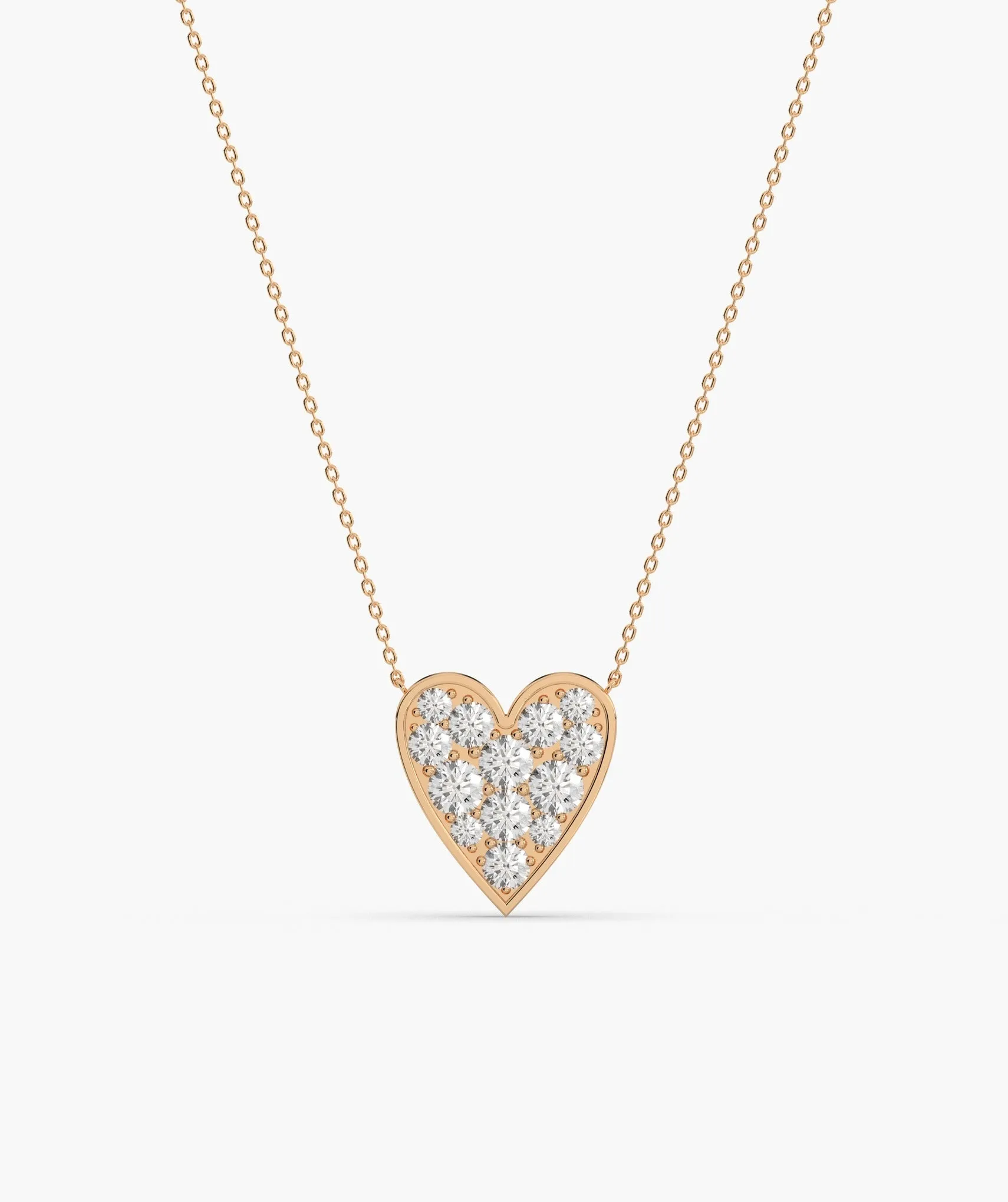 Gleaming Love Heart Necklace