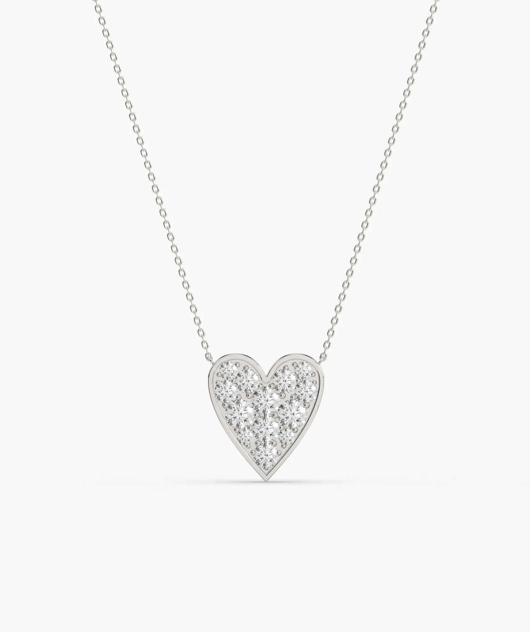 Gleaming Love Heart Necklace