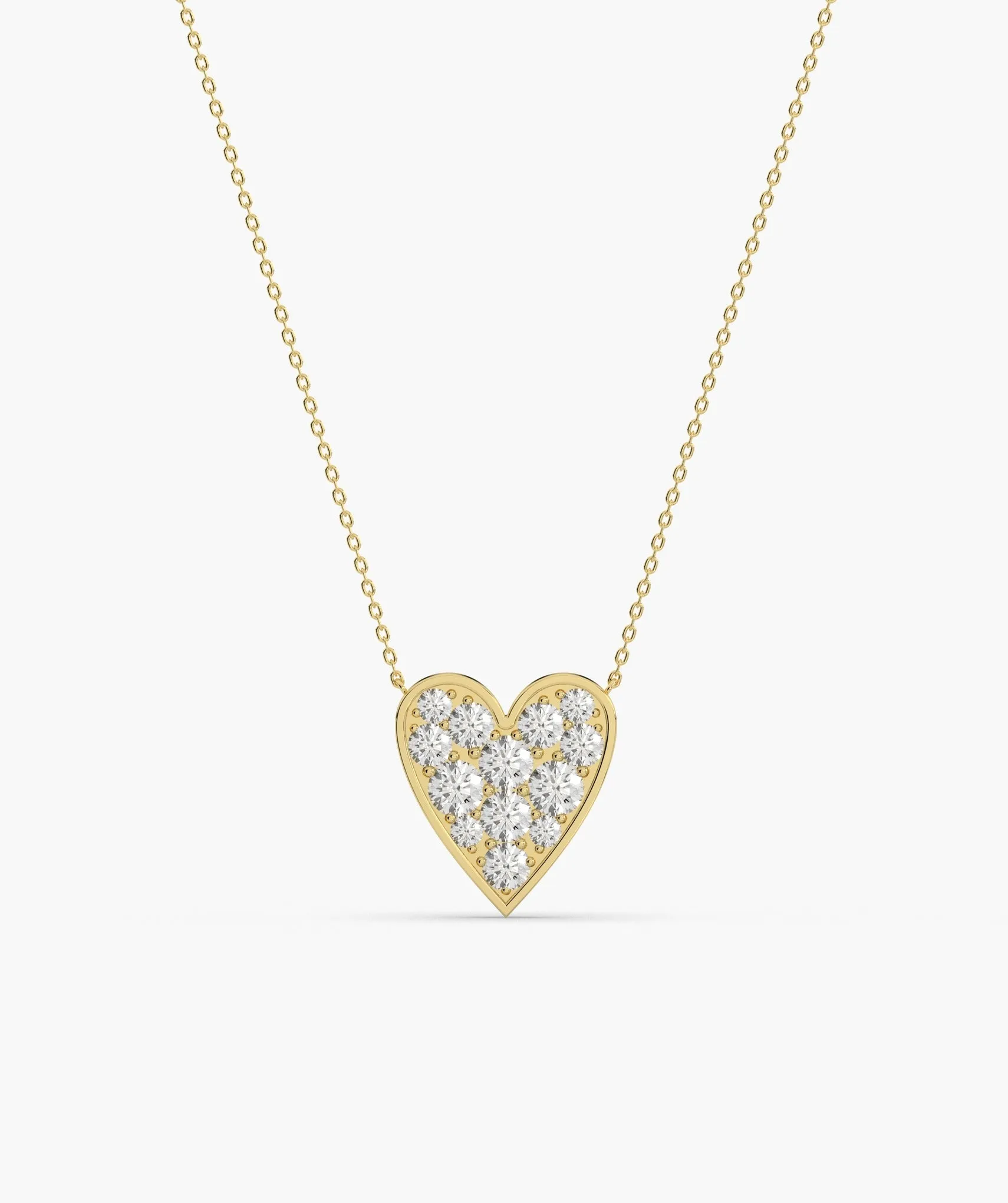 Gleaming Love Heart Necklace