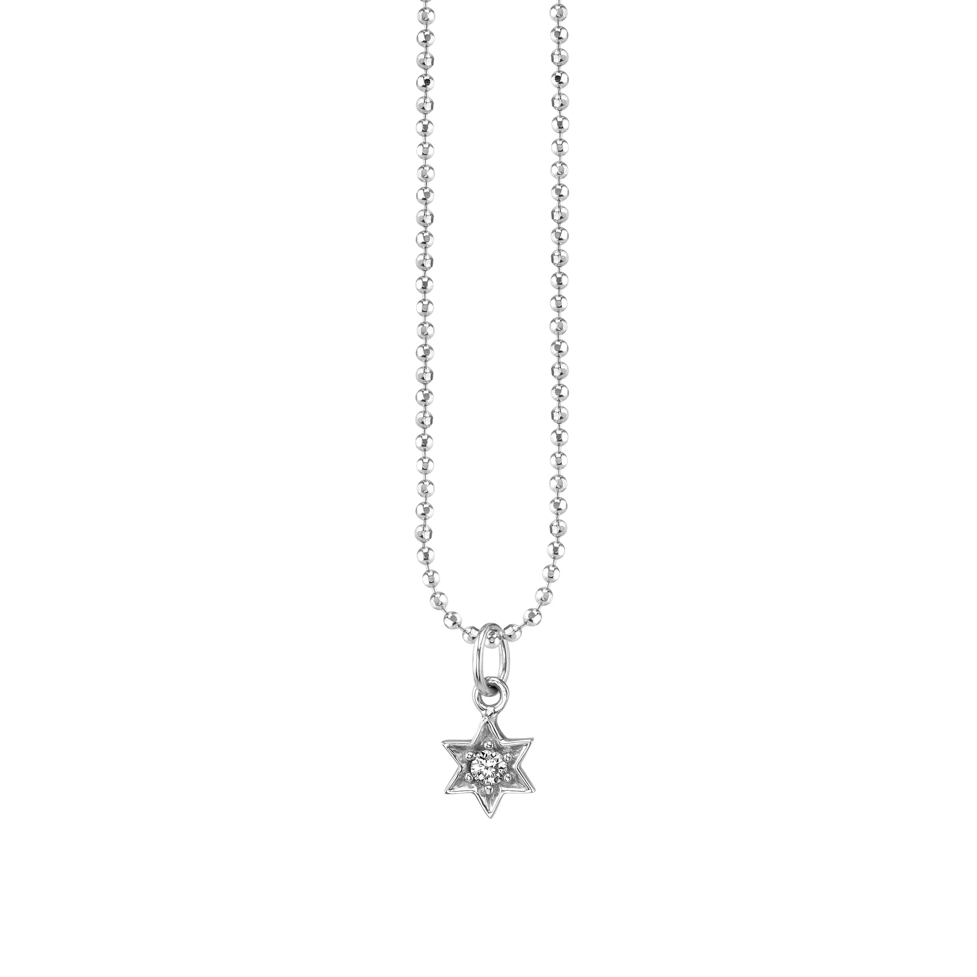 Gold & Diamond Star of David Charm